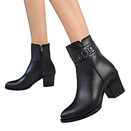 DY-K/04 % 100 Hakiki Deri Kadın Bot