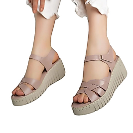 DY-457 % 100 Hakiki Deri Kadın Sandalet