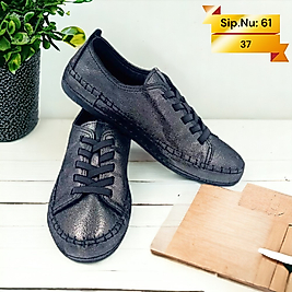 DY-61 % 100 Hakiki Deri Kadın Günlük Ayakkabı