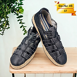 DY-46 % 100 Hakiki Deri Kadın Günlük Ayakkabı