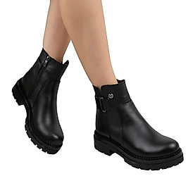 DY-502/S % 100 Hakiki Deri Kadın Bot