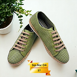 DY-04 % 100 Hakiki Deri Kadın Günlük Ayakkabı