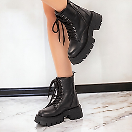 DY-2003 % 100 Hakiki Deri Kadın Bot