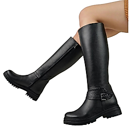 DY-2501 % 100 Hakiki Deri Kadın Çizme