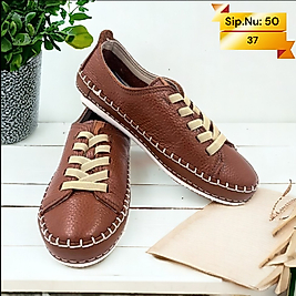 DY-50 % 100 Hakiki Deri Kadın Günlük Ayakkabı