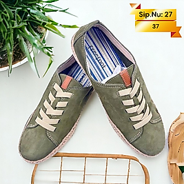 DY-27 % 100 Hakiki Nubuk Deri Kadın Günlük Ayakkabı