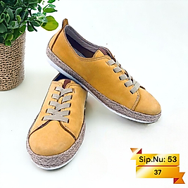 DY-53 % 100 Hakiki Nubuk Deri Kadın Günlük Ayakkabı